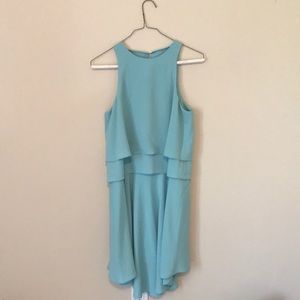 Light blue flowing Tibi dress